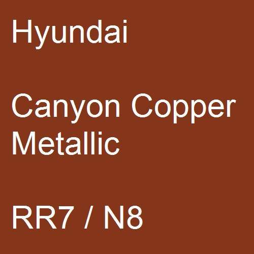 Hyundai, Canyon Copper Metallic, RR7 / N8.